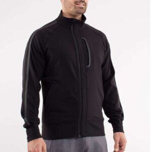 Lululemon Kung Fu Jacket II track zip up solid black size Men's M
